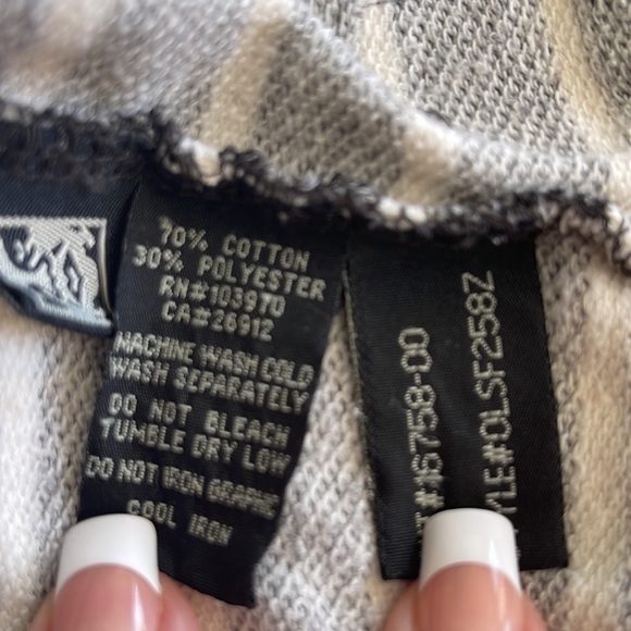 Obey Grey Anchor & Snake Striped Sweatshirt small - Picture 5 of 6